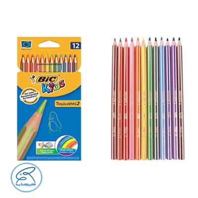 مداد رنگی 12 تایی بیک